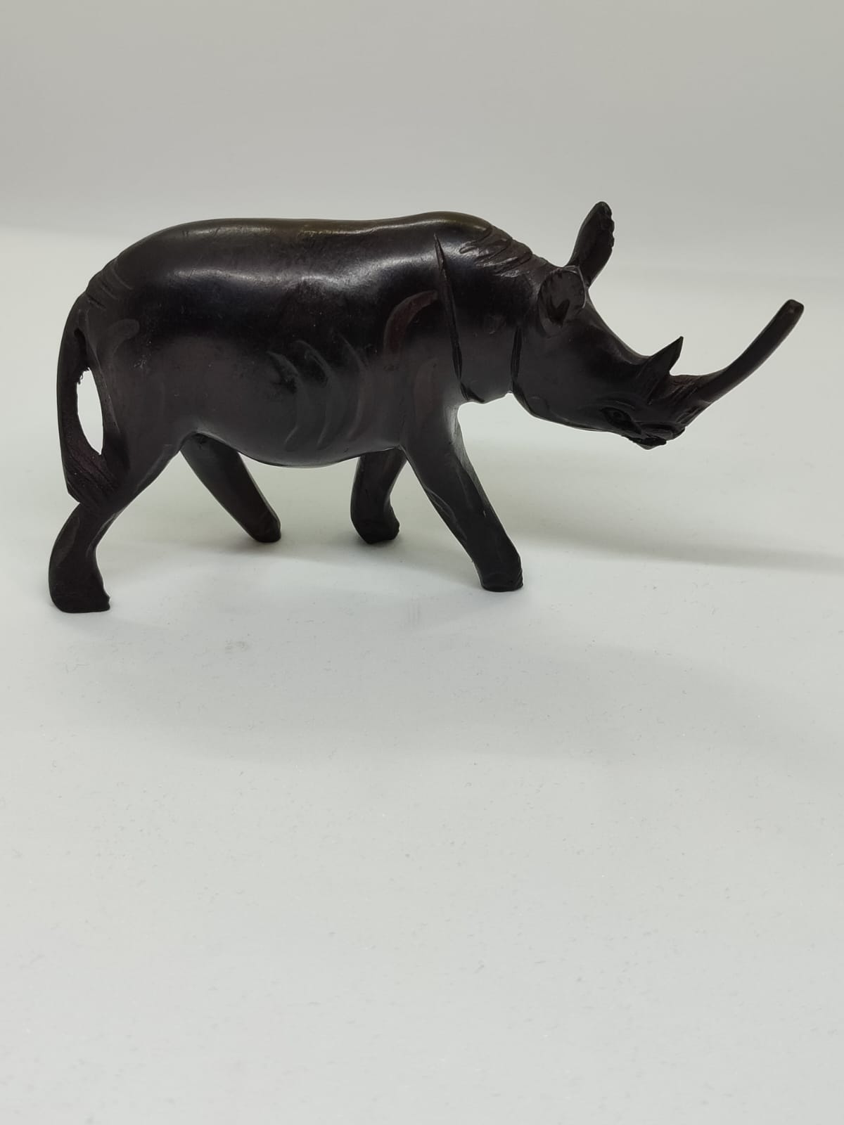 Rhino Wooden Carving