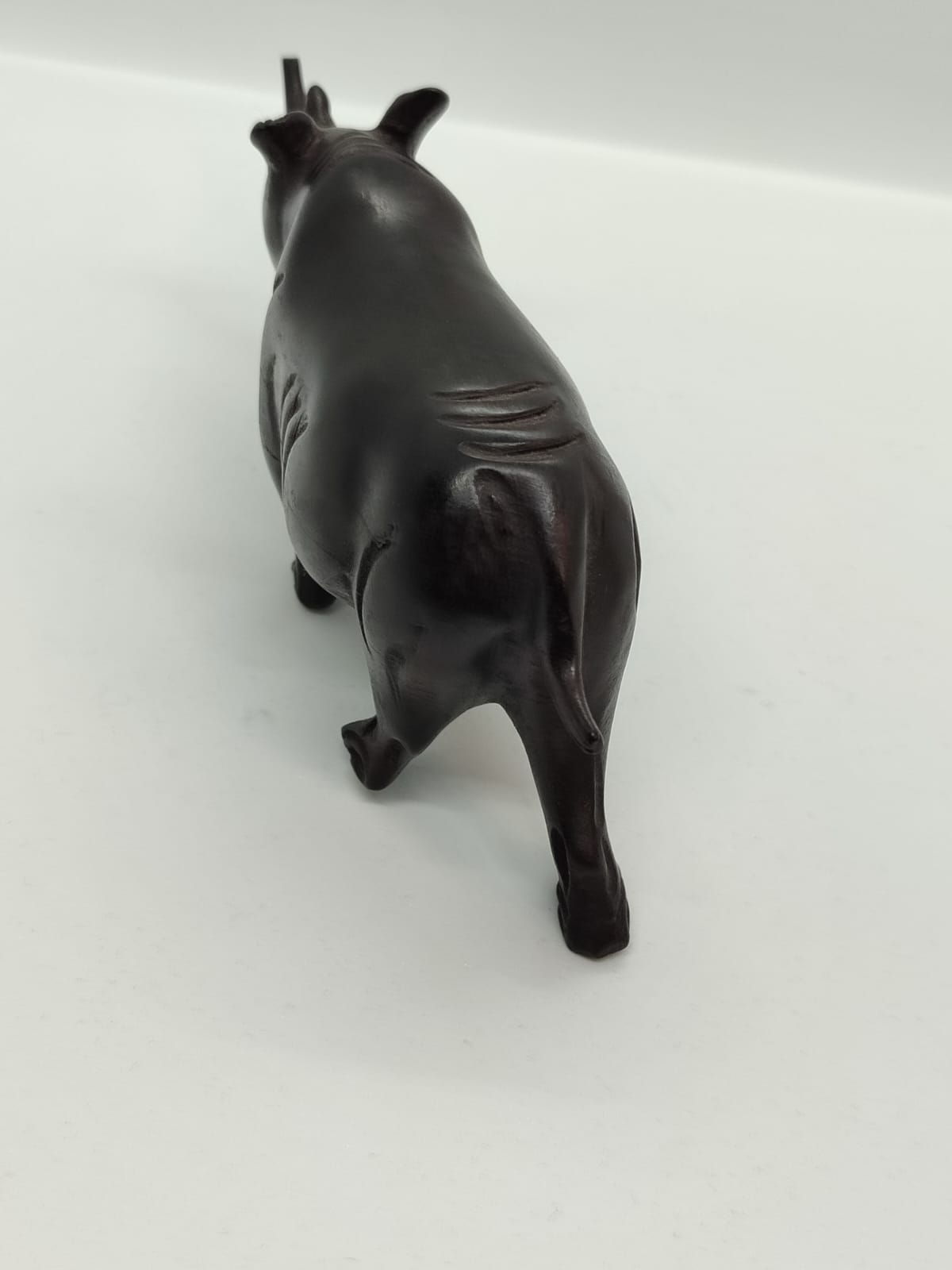 Rhino Wooden Carving