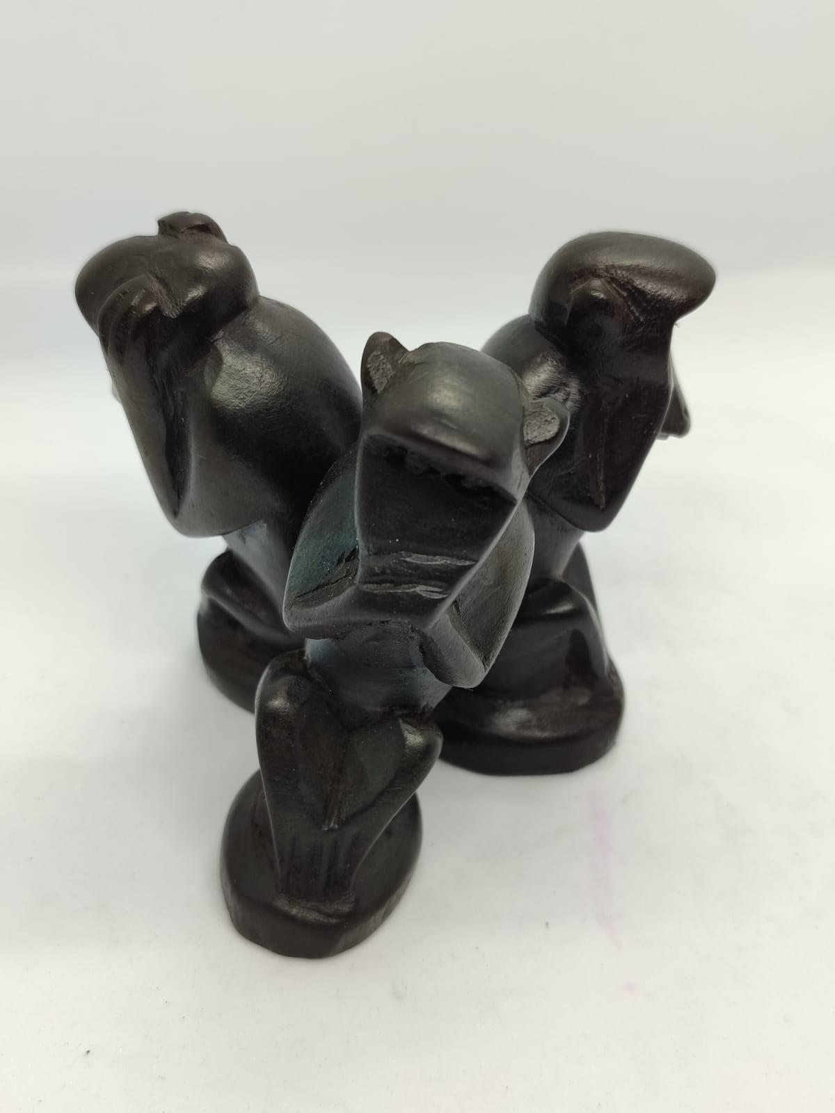 Monkey posture carvings