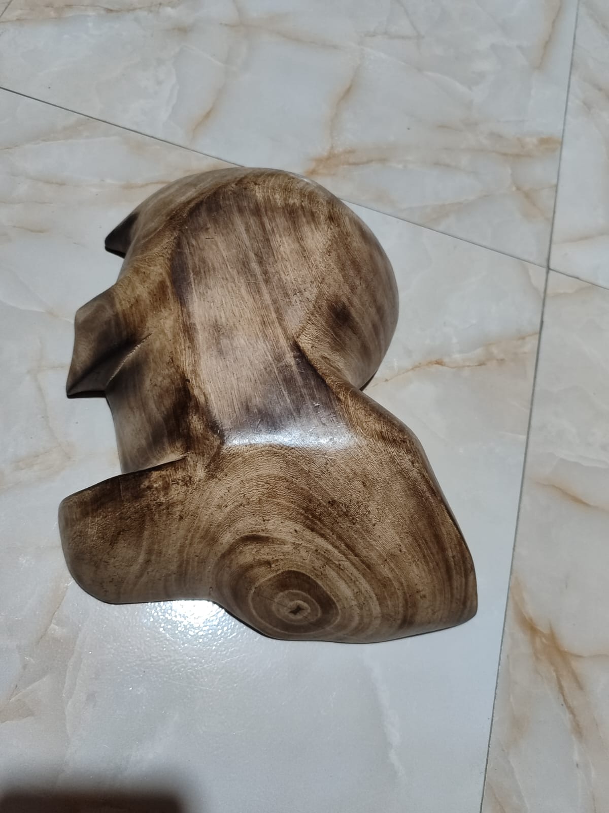 Africa-shaped Wooden bowl