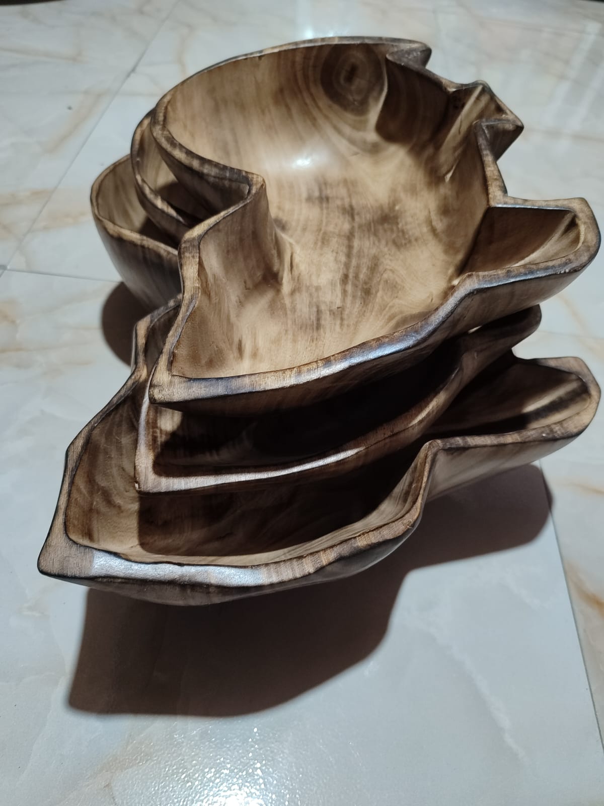 Africa-shaped Wooden bowl