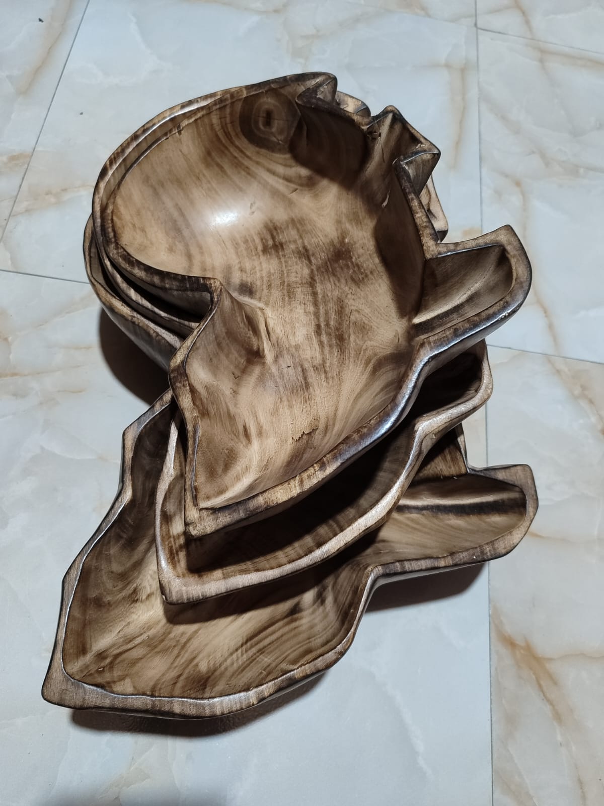 Africa-shaped Wooden bowl