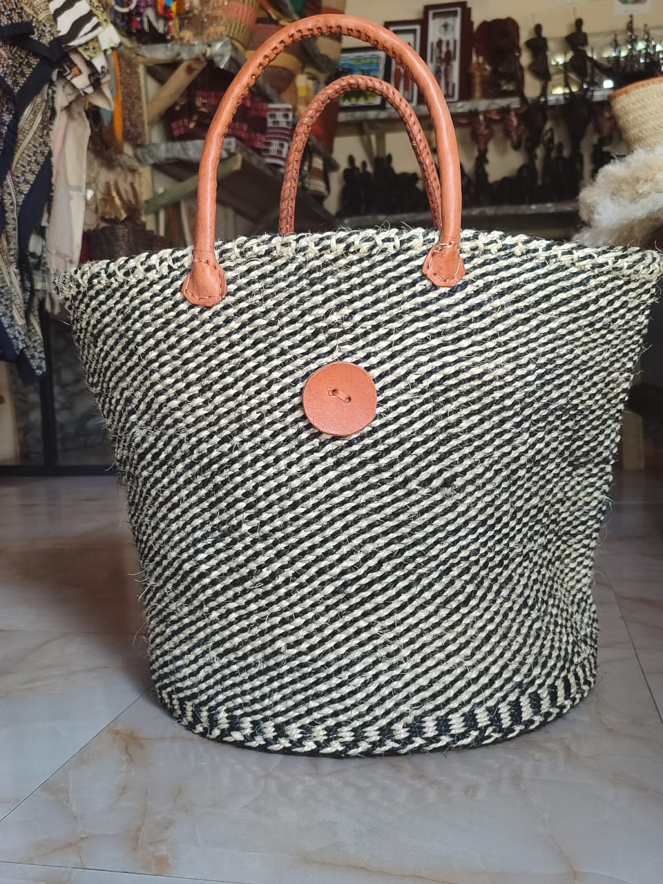 Kenyan Sisal Kiondo Bag